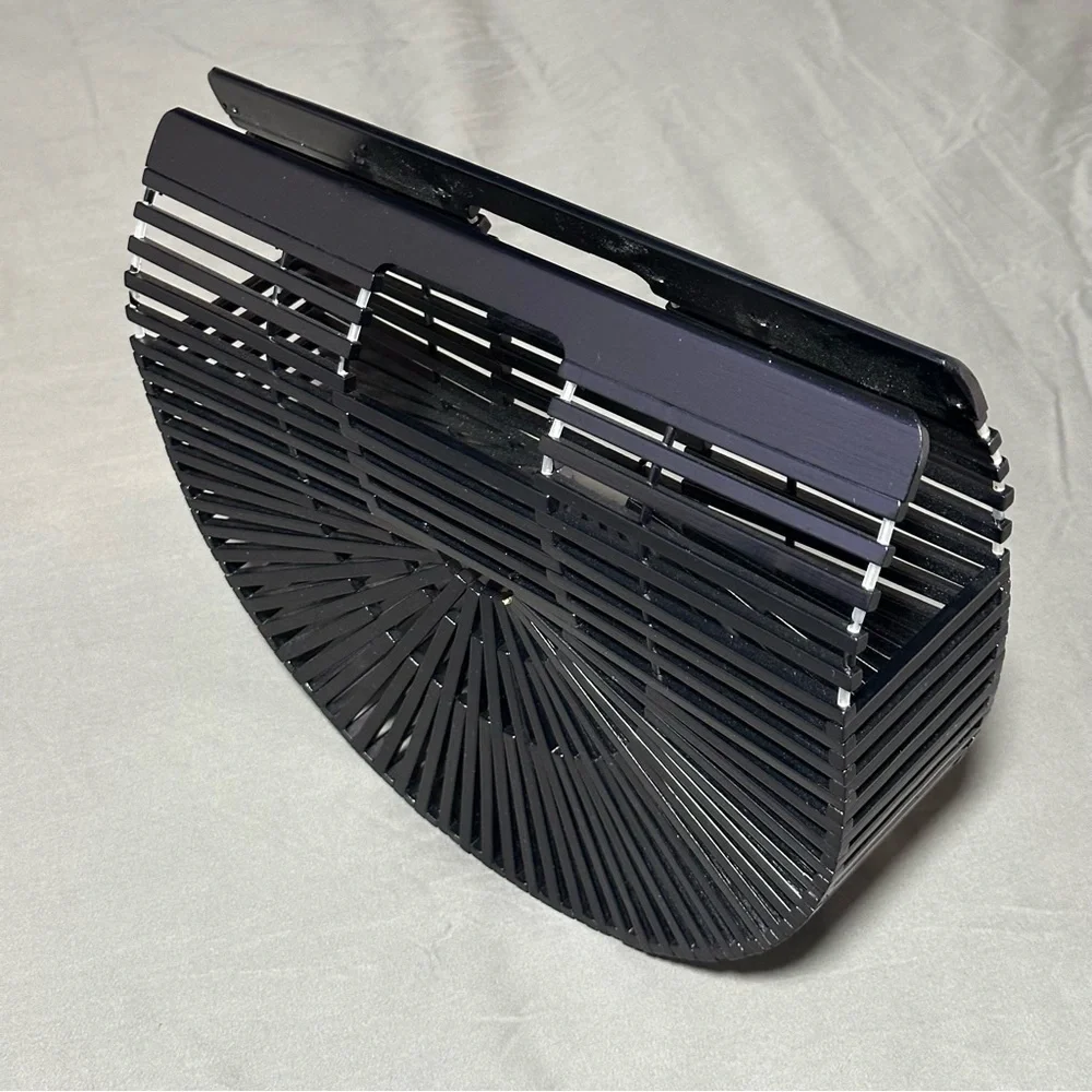 Bamboo Nature Basket Handbag - Picture 1 of 8
